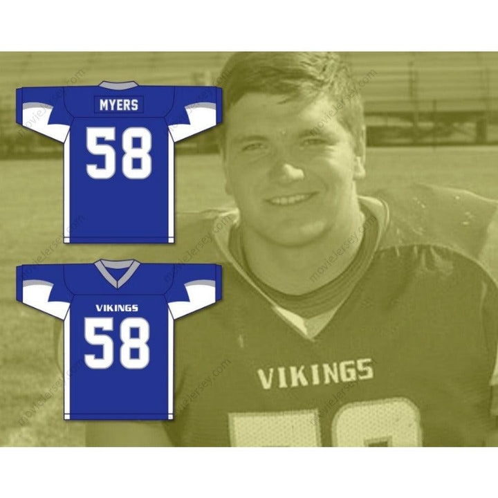 CUSTOM ANY Name VIKINGS JOSH MYERS 58  HIGH SCHOOL Football Jersey Stitched S-6XL