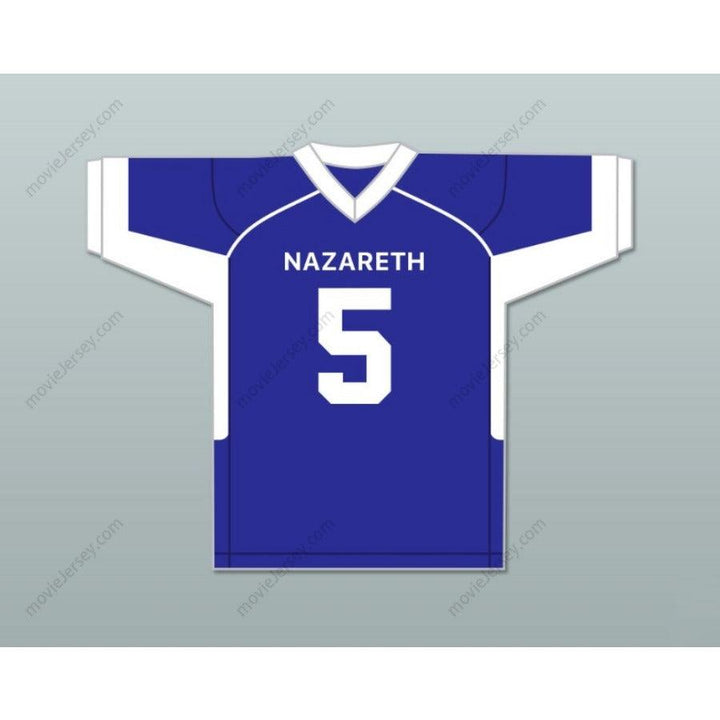 CUSTOM ANY Name Number JAHAN DOTSON 5 NAZARETH AREA HIGH SCHOOL BLUE  Football Jersey Top Stitched S-6XL
