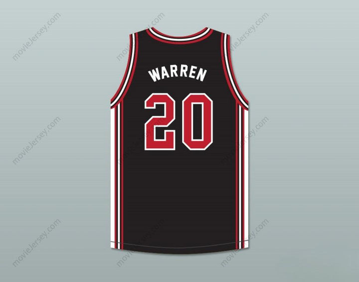 CUSTOM ANY Name Number MILTON WARREN 20 BLACK BASKETBALL JERSEY IN THE HOUSE Top Stitched S-6XL