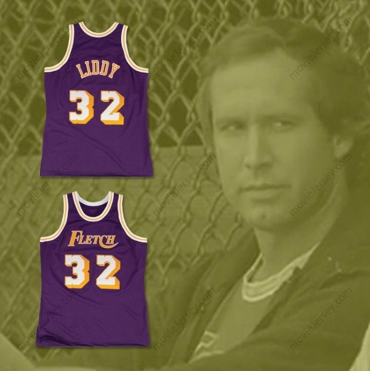 CUSTOM ANY Name Number FLETCH ALIAS SERIES GORDON LIDDY 32 BASKETBALL JERSEY Top Stitched S-6XL