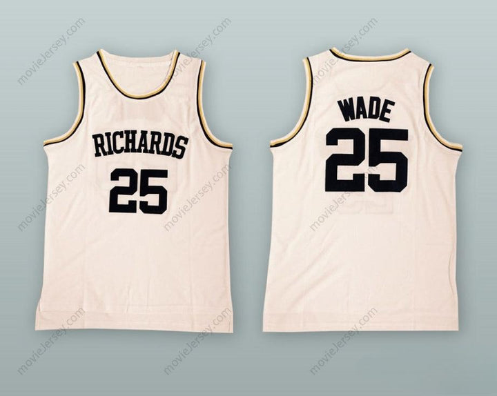 CUSTOM ANY Name Number DWYANE WADE 25 HAROLD L. RICHARDS HIGH SCHOOL BASKETBALL JERSEY Top Stitched S-6XL