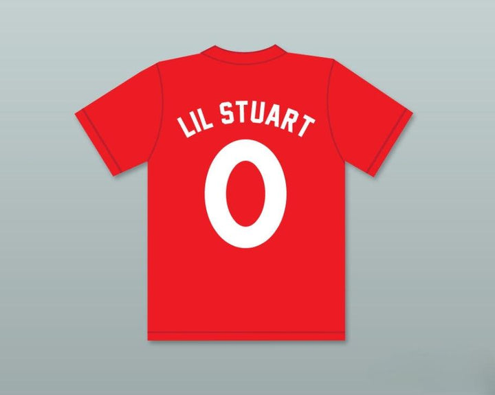 Custom Any Name Number LIL STUART 0 LITTLE LEAGUE RED BASEBALL JERSEY MADTV SKIT Top Stitched S-6XL