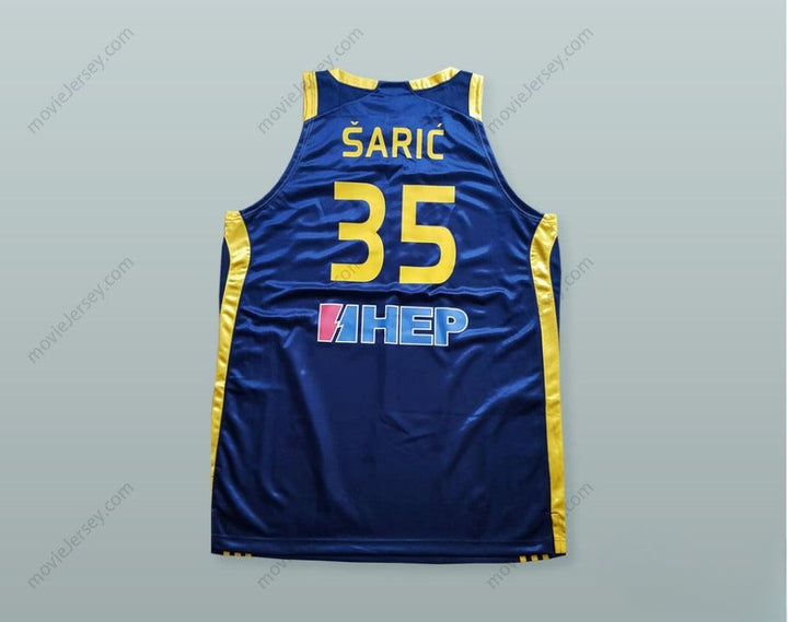 CUSTOM ANY Name Number DARIO SARIC 35 KK ZAGREB BASKETBALL JERSEY Top Stitched S-6XL