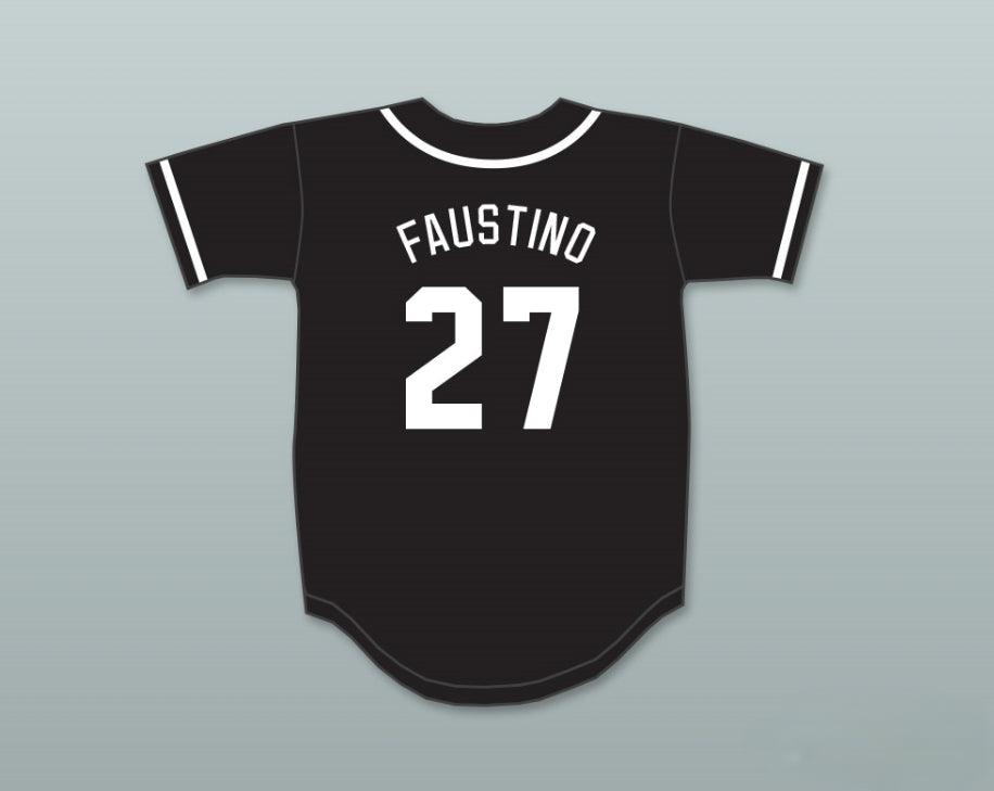 Custom Any Name Number DAVID FAUSTINO 27 AARDVARKS BASEBALL JERSEY 1ST ANNUAL ROCK N' JOCK DIAMOND DERBY Top Stitched S-6XL