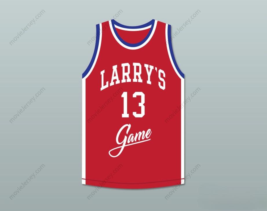 CUSTOM ANY Name Number MARK JACKSON 13 LARRY'S GAME RED BASKETBALL JERSEY 1988 CHARITY EVENT Top Stitched S-6XL