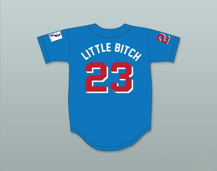 Custom Any Name Number KENNY 'LITTLE BITCH' SCOLARI 23  BEERS BASEKETBALL BLUE BASEBALL JERSEY Top Stitched S-6XL