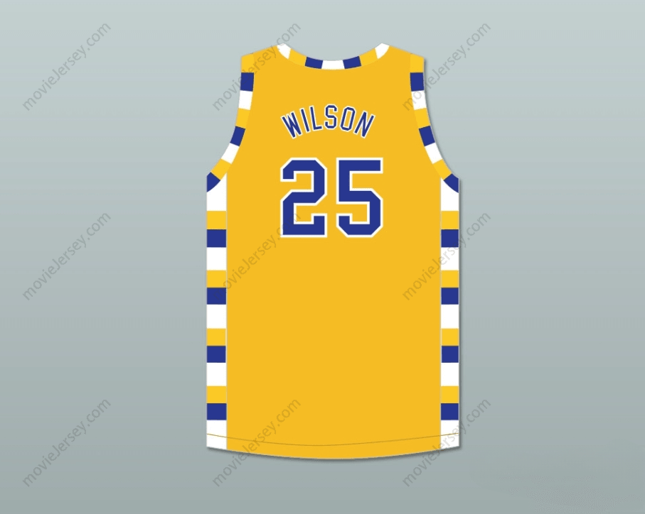 CUSTOM ANY Name Number BEN WILSON 25 SIMEON CAREER ACADEMY WOLVERINES YELLOW GOLD BASKETBALL JERSEY Top Stitched S-6XL