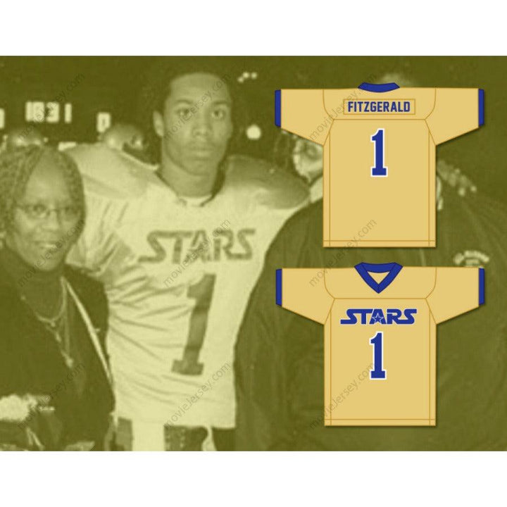 CUSTOM ANY Name Number LARRY FITZGERALD 1 ACADEMY OF HOLY ANGELS STARS Football Jersey Top Stitched S-6XL