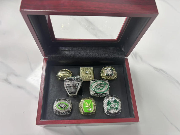 2024 -2025 Barkley Hurts SB Eagle Championship Title Band W Box Ring