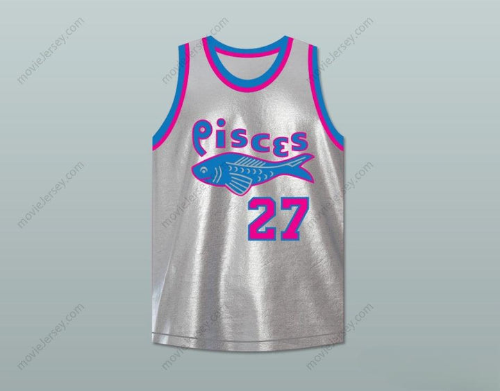 CUSTOM ANY Name Number SET SHOT 27  PISCES BASKETBALL JERSEY THE FISH THAT SAVED  Top Stitched S-6XL