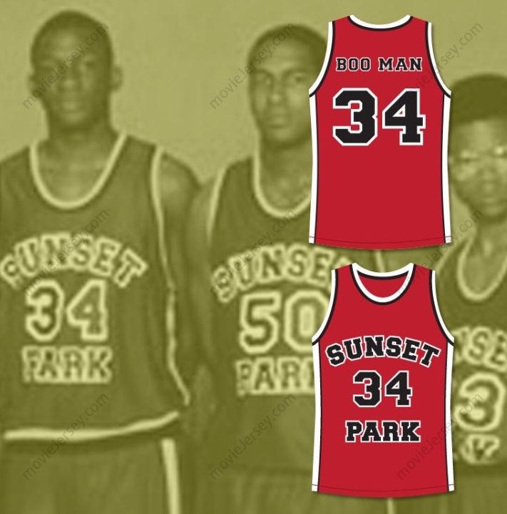 CUSTOM ANY Name Number GUY TORRY BOO MAN 34 SUNSET PARK BASKETBALL JERSEY Top Stitched S-6XL