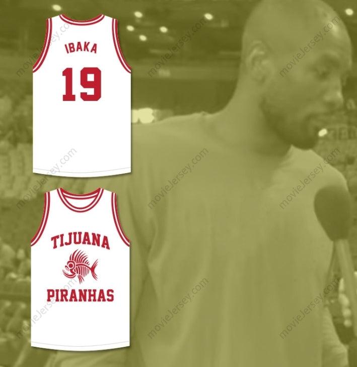 CUSTOM ANY Name Number SERGE IBAKA 19 TIJUANA PIRANHAS WHITE BASKETBALL JERSEY MEXICAN EXPANSION TEAM Top Stitched S-6XL