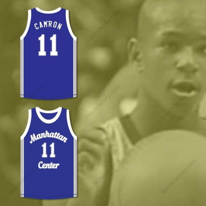 CUSTOM ANY Name Number RAPPER CAM'RON 11  CENTER RAMS BLUE BASKETBALL JERSEY Top Stitched S-6XL