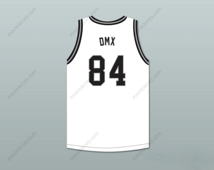 CUSTOM ANY Name Number DMX 84 ROUGH RYDERS WHITE BASKETBALL JERSEY 3 Top Stitched S-6XL