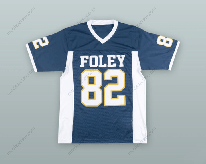 CUSTOM ANY Name Number JULIO JONES 82 FOLEY HIGH SCHOOL LIONS BLUE FOOTBALL JERSEY Top Stitched S-6XL