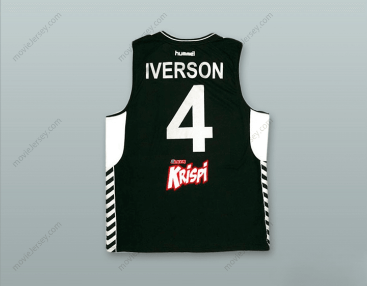 CUSTOM ANY Name Number ALLEN IVERSON 4 COLA TURKA BASKETBALL JERSEY STITCH SEWN Top Stitched S-6XL