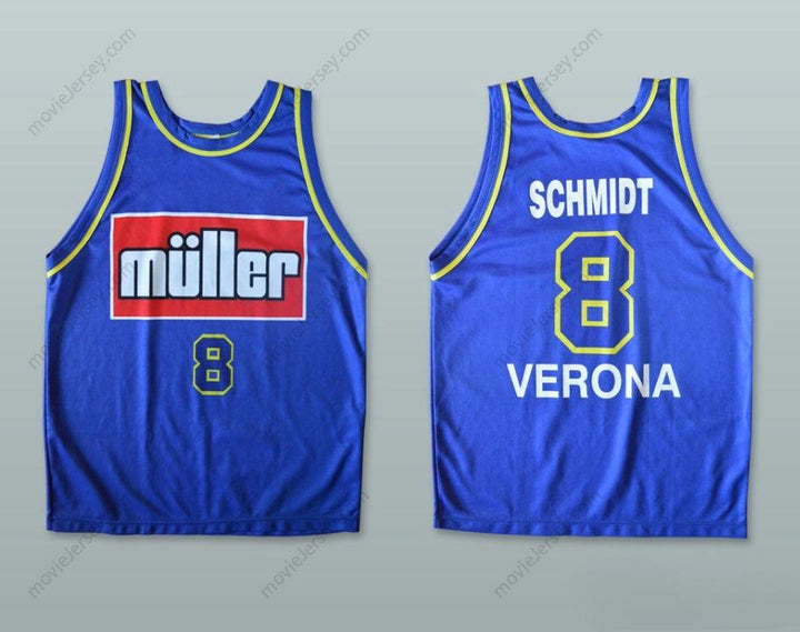 CUSTOM ANY Name Number CASEY SCHMIDT 8 SCALIGERA BASKET VERONA BASKETBALL JERSEY Top Stitched S-6XL