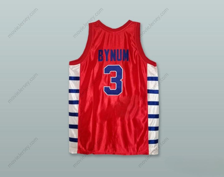 CUSTOM ANY Name Number WILL BYNUM 3 CRANE HIGH SCHOOL COUGARS RED BASKETBALL JERSEY Top Stitched S-6XL