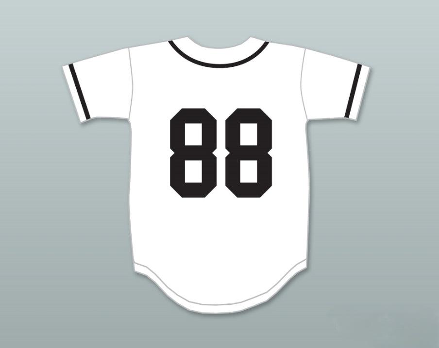 Custom Any Name Number CROOKLYN BLACK ON WHITE BASEBALL JERSEY ANY NAME OR NUMBER Top Stitched S-6XL