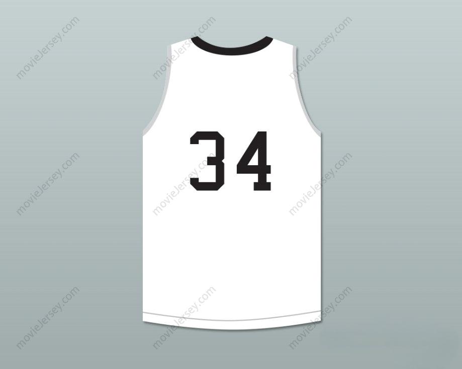 CUSTOM ANY Name Number JOEL EMBIID 34 THE ROCK HIGH SCHOOL WHITE BASKETBALL JERSEY Top Stitched S-6XL