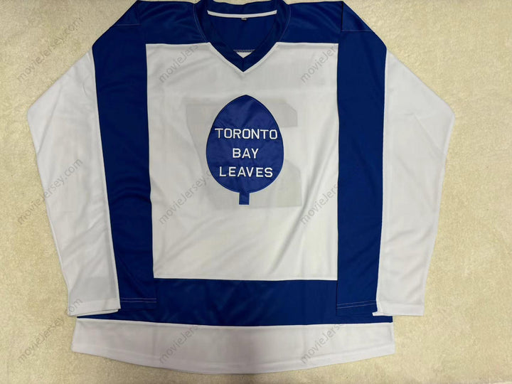 Custom Any Name Number BILLY STEMHOVILICHSKI 27 TORONTO BAY LEAVES WHITE HOCKEY JERSEY SCTV POWER PLAY Top Stitched S-6XL