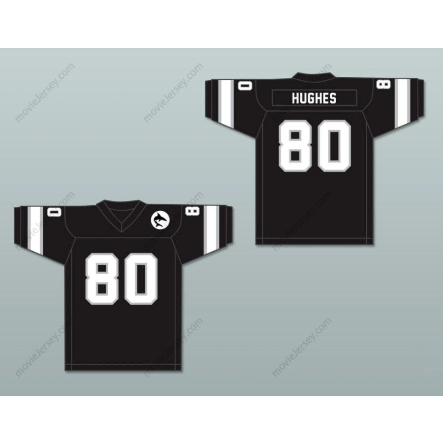 CUSTOM ANY Name Number 1974 WFL DENNIS HUGHES 80 JACKSONVILLE SHARKS ROAD Football Jersey Top Stitched S-6XL
