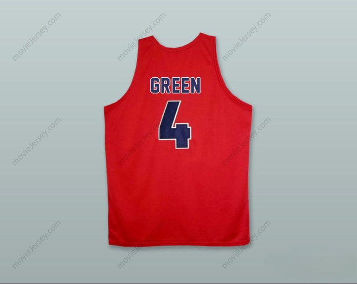 CUSTOM ANY Name Number JALEN GREEN 4 SAN JOAQUIN MEMORIAL HIGH SCHOOL PANTHERS RED BASKETBALL JERSEY Top Stitched S-6XL