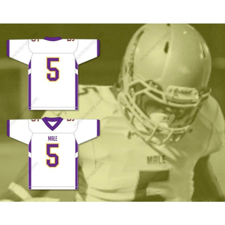 CUSTOM ANY Name Number NATE HOBBS 5 MALE HIGH SCHOOL BULLDOGS Football Jersey Top Stitched S-6XL