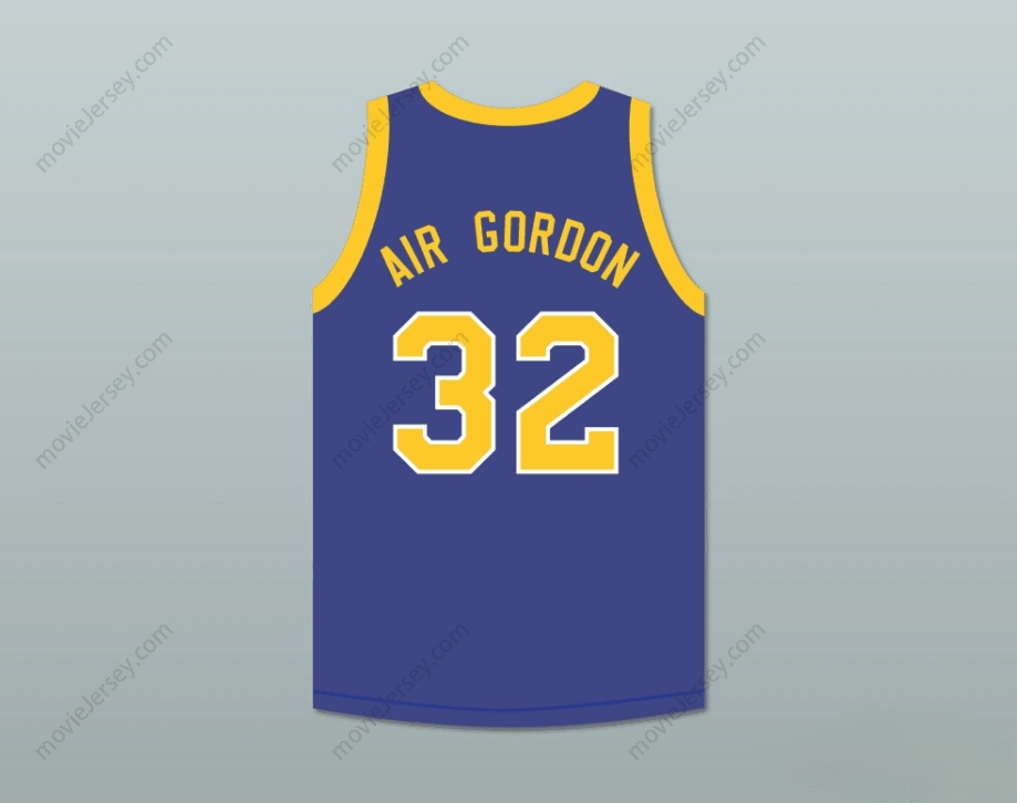 CUSTOM ANY Name Number AIR GORDON 32 BLUE BASKETBALL JERSEY MARTIN Top Stitched S-6XL