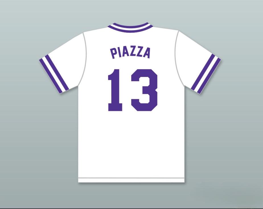 Custom Any Name Number MIKE PIAZZA 13  AREA HIGH SCHOOL PHANTOMS WHITE BASEBALL JERSEY 2 Top Stitched S-6XL
