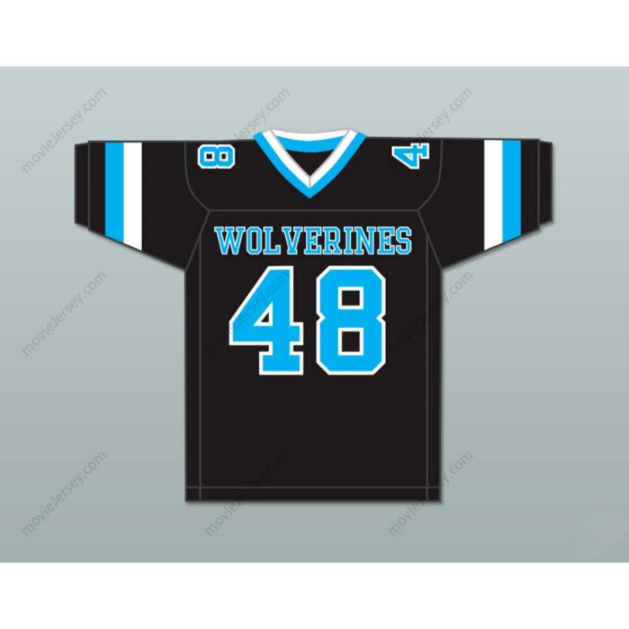 CUSTOM ANY Name Number ROB GRONKOWSKI 48 WOODLAND HILLS HIGH SCHOOL WOLVERINES Football Jersey Top Stitched S-6XL
