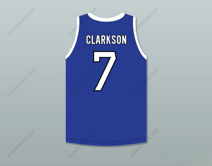 CUSTOM ANY Name Number CLARKSON 7 ACE FAMILY CHARITY BLUE BASKETBALL JERSEY Top Stitched S-6XL