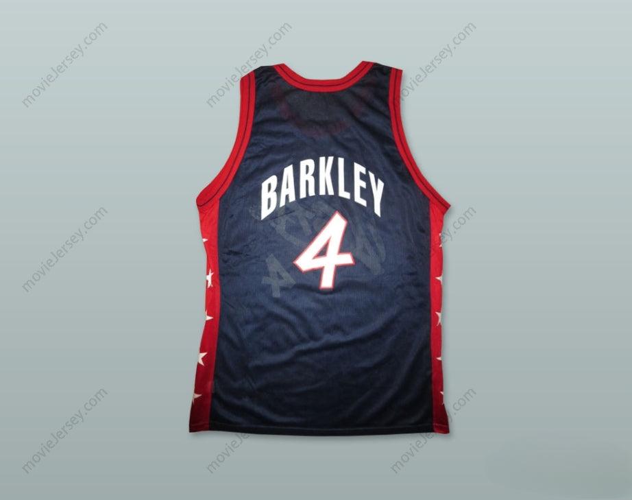 CUSTOM ANY Name Number 1996 CHARLES BARKLEY 4 USA TEAM AWAY BASKETBALL JERSEY Top Stitched S-6XL