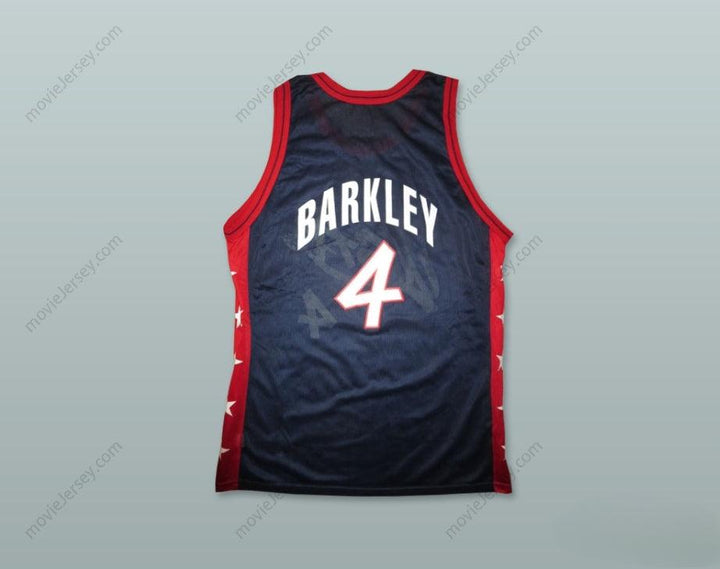 CUSTOM ANY Name Number 1996 CHARLES BARKLEY 4 USA TEAM AWAY BASKETBALL JERSEY Top Stitched S-6XL