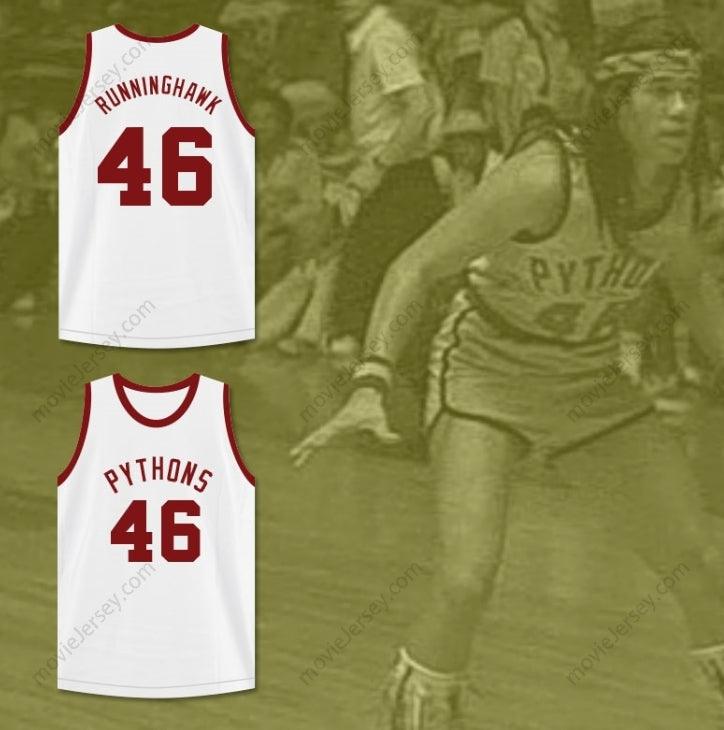 CUSTOM ANY Name Number WINSTON RUNNING HAWK 46  PYTHONS BASKETBALL JERSEY THE FISH THAT SAVED  Top Stitched S-6XL