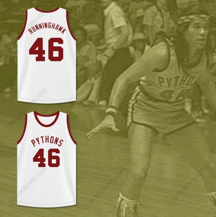 CUSTOM ANY Name Number WINSTON RUNNING HAWK 46  PYTHONS BASKETBALL JERSEY THE FISH THAT SAVED  Top Stitched S-6XL