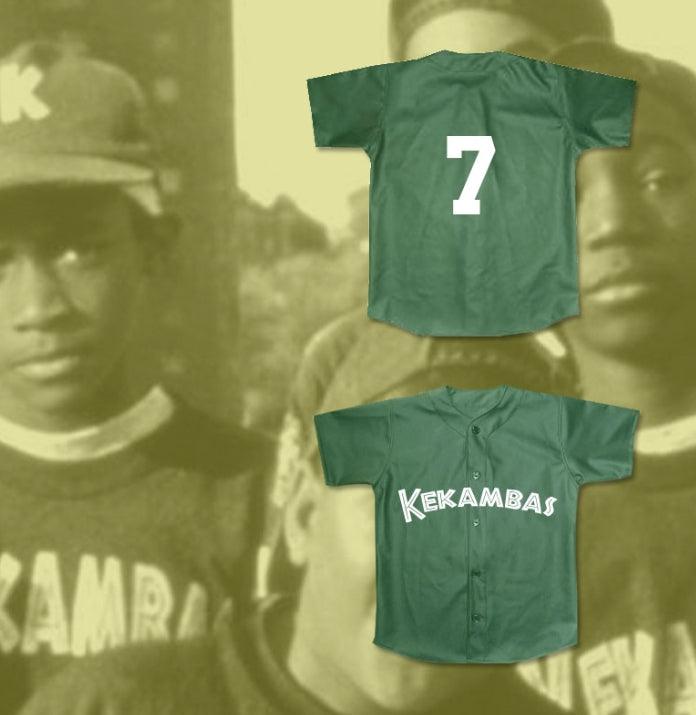 Custom Any Name Number ANDRE 7 KEKAMBAS BASEBALL JERSEY HARDBALL DARK GREEN Top Stitched S-6XL