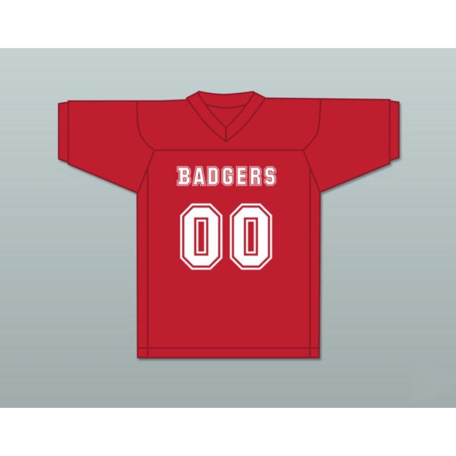 CUSTOM ANY Name Number MASCOT 00 PUTNAM BADGERS HIGH SCHOOL RED Football Jersey Top Stitched S-6XL