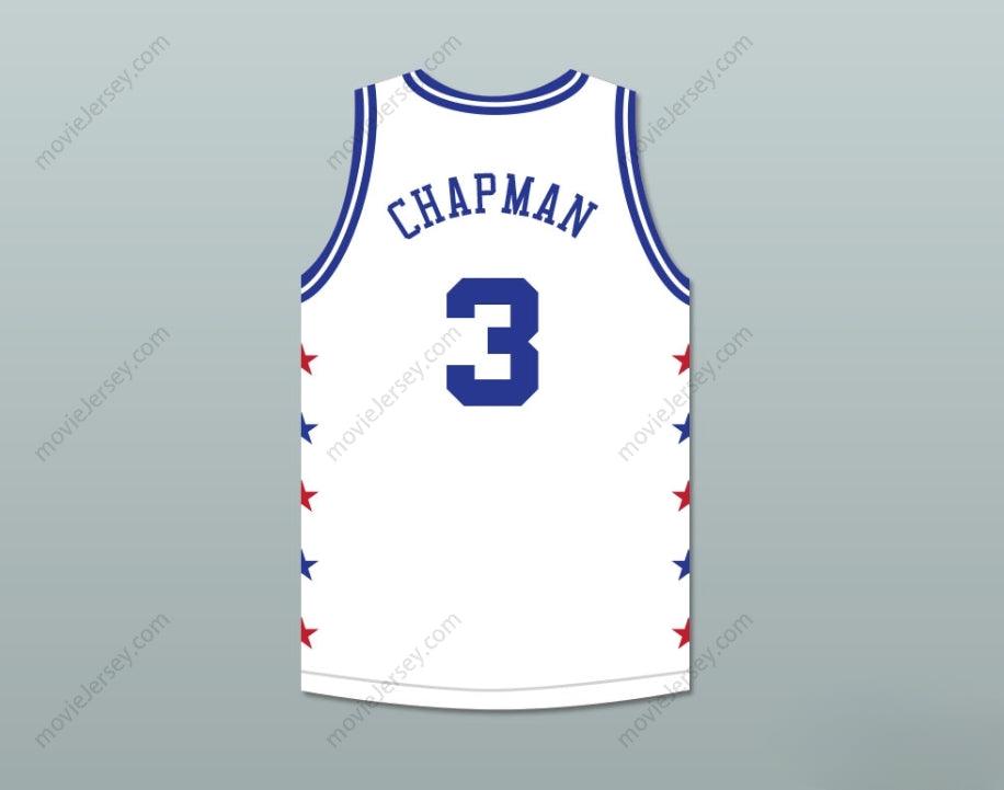 CUSTOM ANY Name Number REX CHAPMAN 3 MAGIC JOHNSON ALL STAR GAME WHITE BASKETBALL JERSEY 1990 MIDSUMMER NIGHT'S MAGIC CHARITY EVENT Top Stitched S-6XL