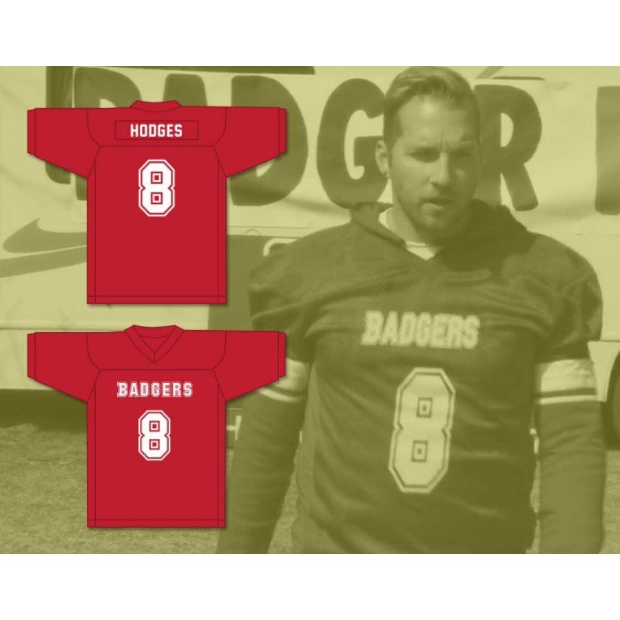 CUSTOM ANY Name Number HODGES 8 PUTNAM BADGERS HIGH SCHOOL RED Football Jersey Top Stitched S-6XL