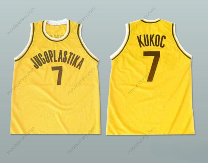 CUSTOM ANY Name Number TONI KUKOC JUGOPLASTIKA BASKETBALL JERSEY STITCH SEWN NEW Top Stitched S-6XL