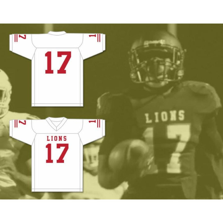 CUSTOM ANY Name Number ISIAH WRIGHT 17 EMCC LIONS FOOTBALL JERSEY INCLUDES PATCHES Top Stitched S-6XL