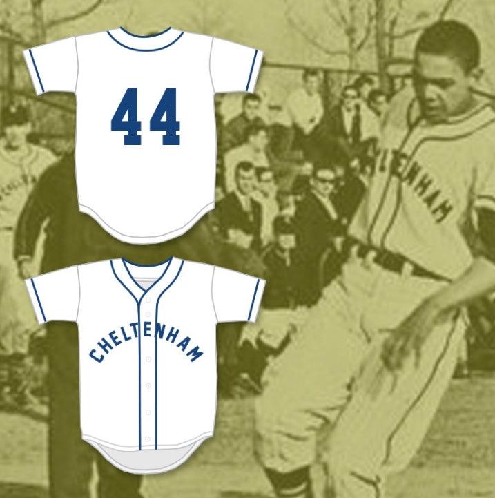 Custom Any Name Number REGGIE JACKSON 44 CHELTENHAM HIGH SCHOOL PANTHERS WHITE BASEBALL JERSEY 1 Top Stitched S-6XL