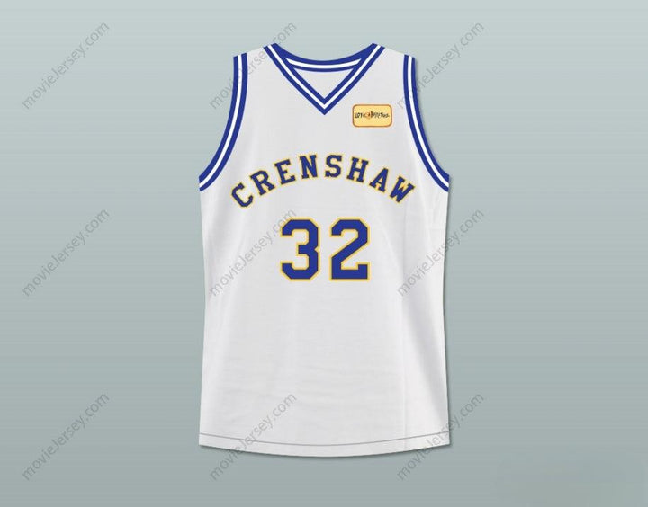 CUSTOM ANY Name Number MONICA WRIGHT 32 CRENSHAW HIGH SCHOOL BASKETBALL JERSEY WITH LOVE AND BASKETBALL PATCH Top Stitched S-6XL