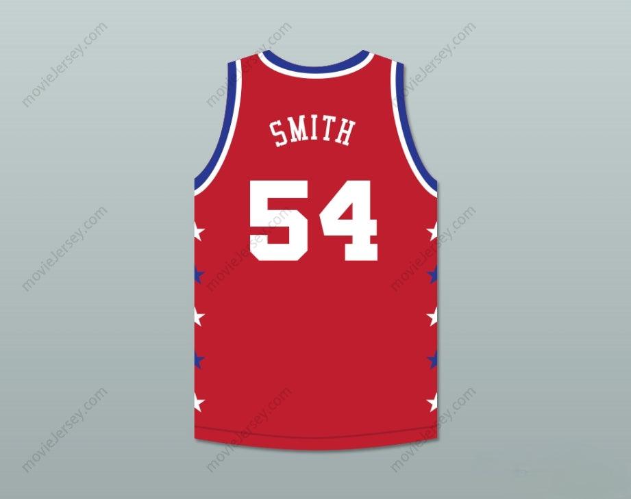 CUSTOM ANY Name Number CHARLES SMITH 54 MAGIC JOHNSON ALL STAR GAME RED BASKETBALL JERSEY 1990 MIDSUMMER NIGHT'S MAGIC CHARITY EVENT Top Stitched S-6XL