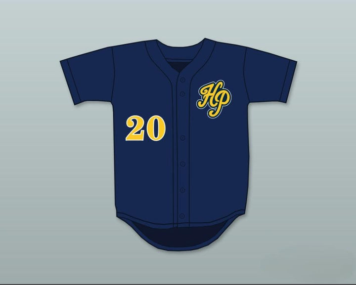 Custom Any Name Number MATTHEW STAFFORD 20 HIGHLAND PARK HIGH SCHOOL SCOTS NAVY BLUE BASEBALL JERSEY 3 Top Stitched S-6XL