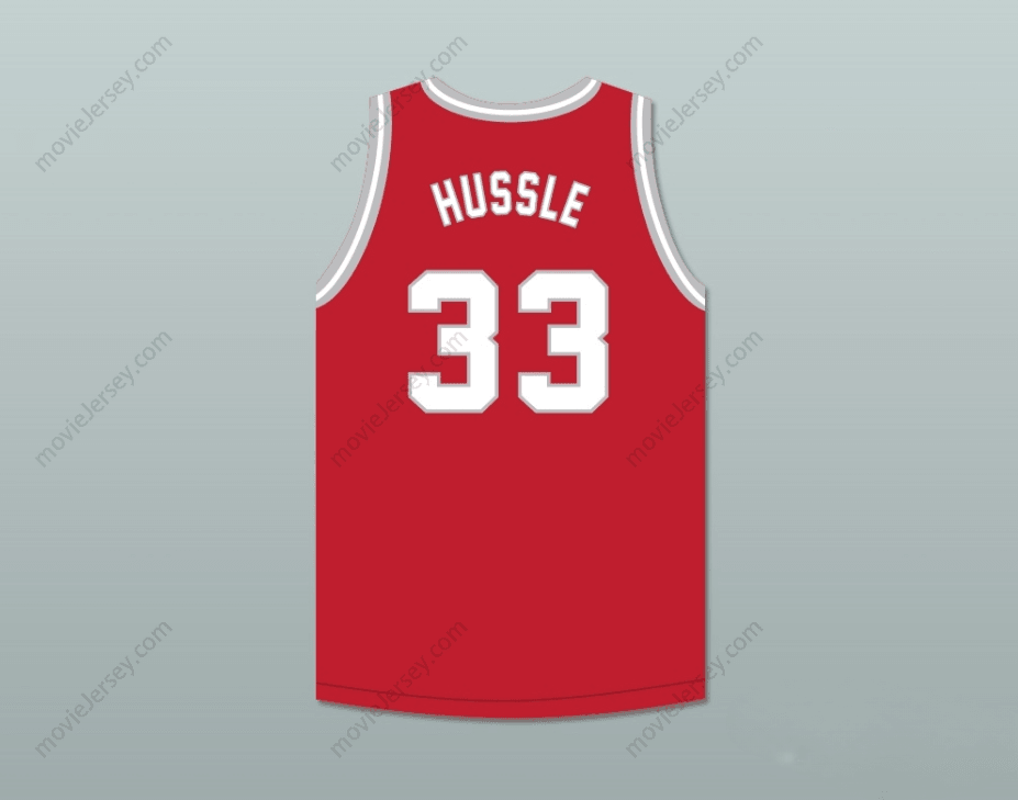 CUSTOM ANY Name Number NIPSEY HUSSLE 33 CRENSHAW RED BASKETBALL JERSEY Top Stitched S-6XL
