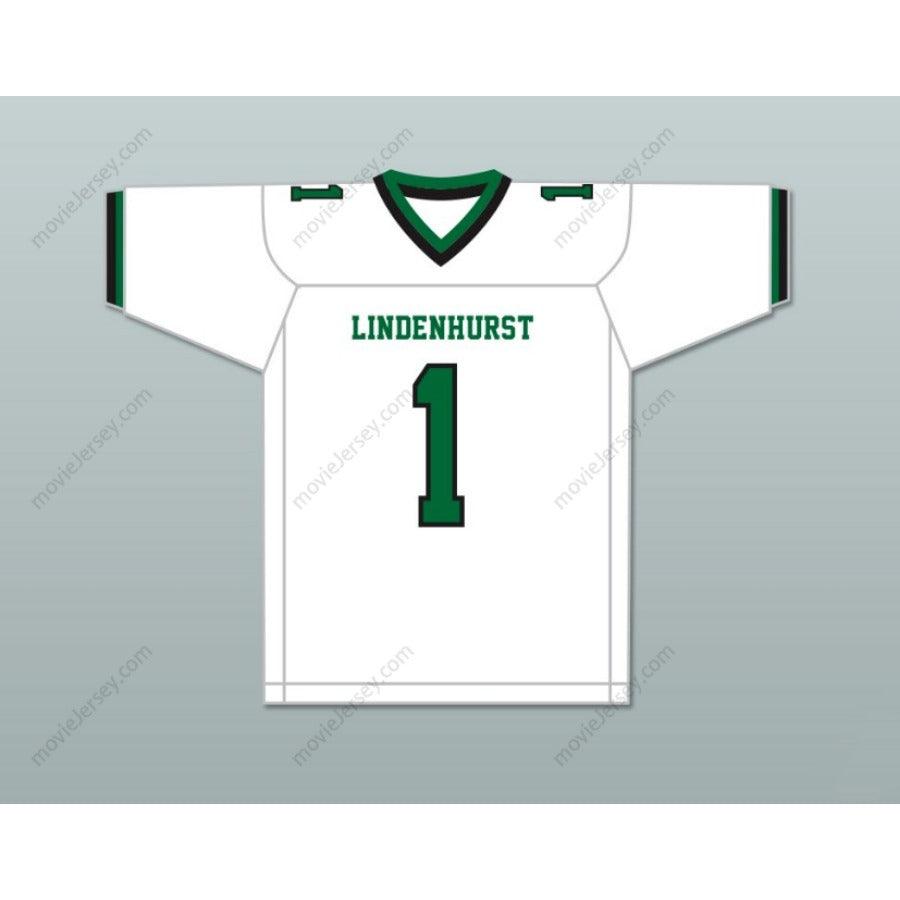 CUSTOM ANY Name Number JEREMY RUCKERT 1 LINDENHURST SENIOR HIGH SCHOOL BULLDOGS Football Jersey Top Stitched S-6XL