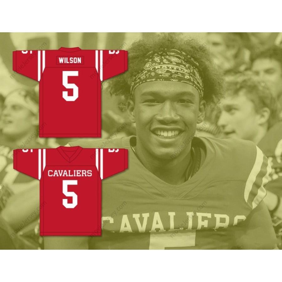 CUSTOM ANY Name Number GARRETT WILSON 5 LAKE TRAVIS HIGH SCHOOL CAVALIERS Football Jersey Top Stitched S-6XL