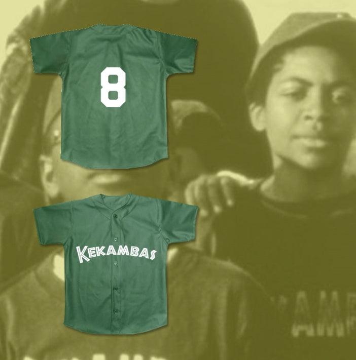 Custom Any Name Number KOFI EVANS 8 KEKAMBAS BASEBALL JERSEY HARDBALL DARK GREEN Top Stitched S-6XL